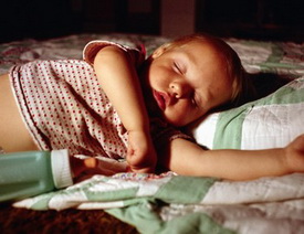 Child Sleeping With Bottle - Pediatric and Cosmetic Dentists Keller, and Southlake TX - Donohue & Donohue, DDS